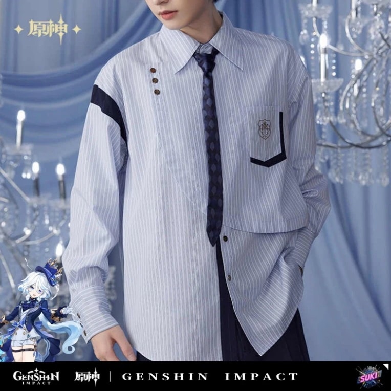 【プロ品質を極める!】原神 グッズ / フリーナ インプレッションシリーズ / シャツ / Genshin Impact Furina 芙宁娜 げんしん コスプレ 2