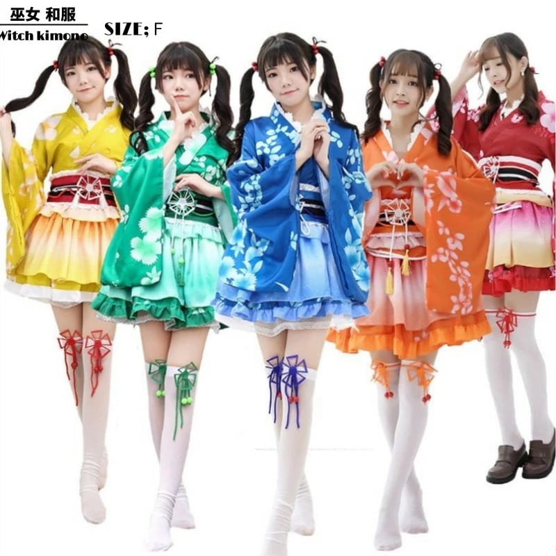 コスプレ 着物 巫女 和服 和装 ミニ アニメ 制服 ハロウィン衣装 ハロウィンコスプレ ハロウィン仮装 アニメ コスプレ服 和 ロリータ MTE1506