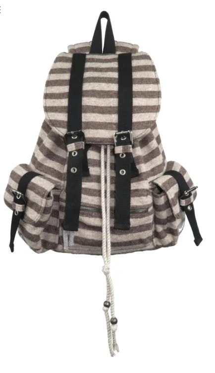 TENSE DANCE 韓国 ストライプデザインバックパック ヘリン　NJZ TENSE DANCE 韓国 ストライプデザインバックパック ヘリン NJZ