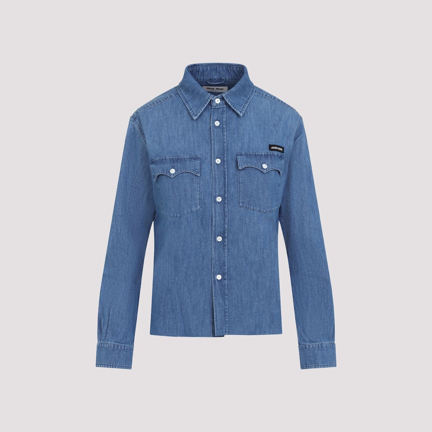 GWC123SOOO.16UA F0013 AZZURRO ブルー 春夏2025 シャツ レディース ia