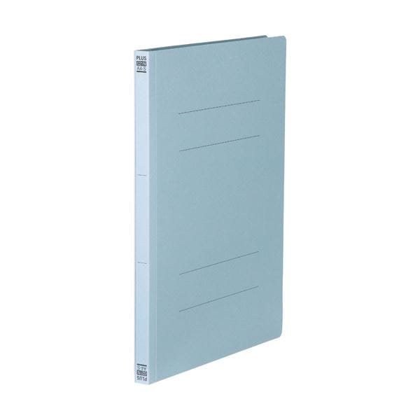 （まとめ）プラス フラットファイル 樹脂とじ具A4タテ 150枚収容 背幅18mm ロイヤルブルー No.021N 1セット(10冊) (×10セット)