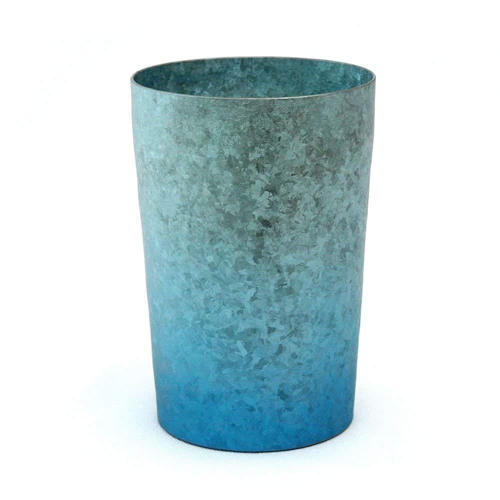 HORIE 新潟県燕産 チタン2重タンブラー 窯創り ライト 270cc 中宮虎熊商店特注グラデーションブルー T09KM270GB