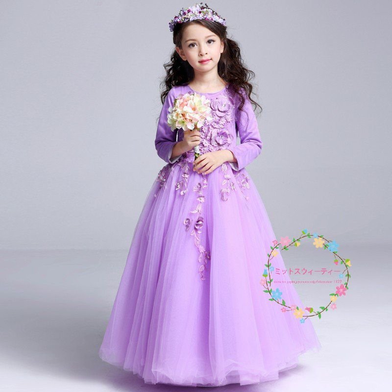 子供ドレス ピアノ発表会 カラフル キッズドレス 結婚式 安い 秋冬 子どもドレス 女の子 ミニ 子