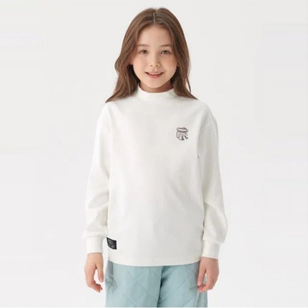 フィラキッズ ESSENTIAL ハイネック長袖Tシャツ FK2RLF3202X_OWH