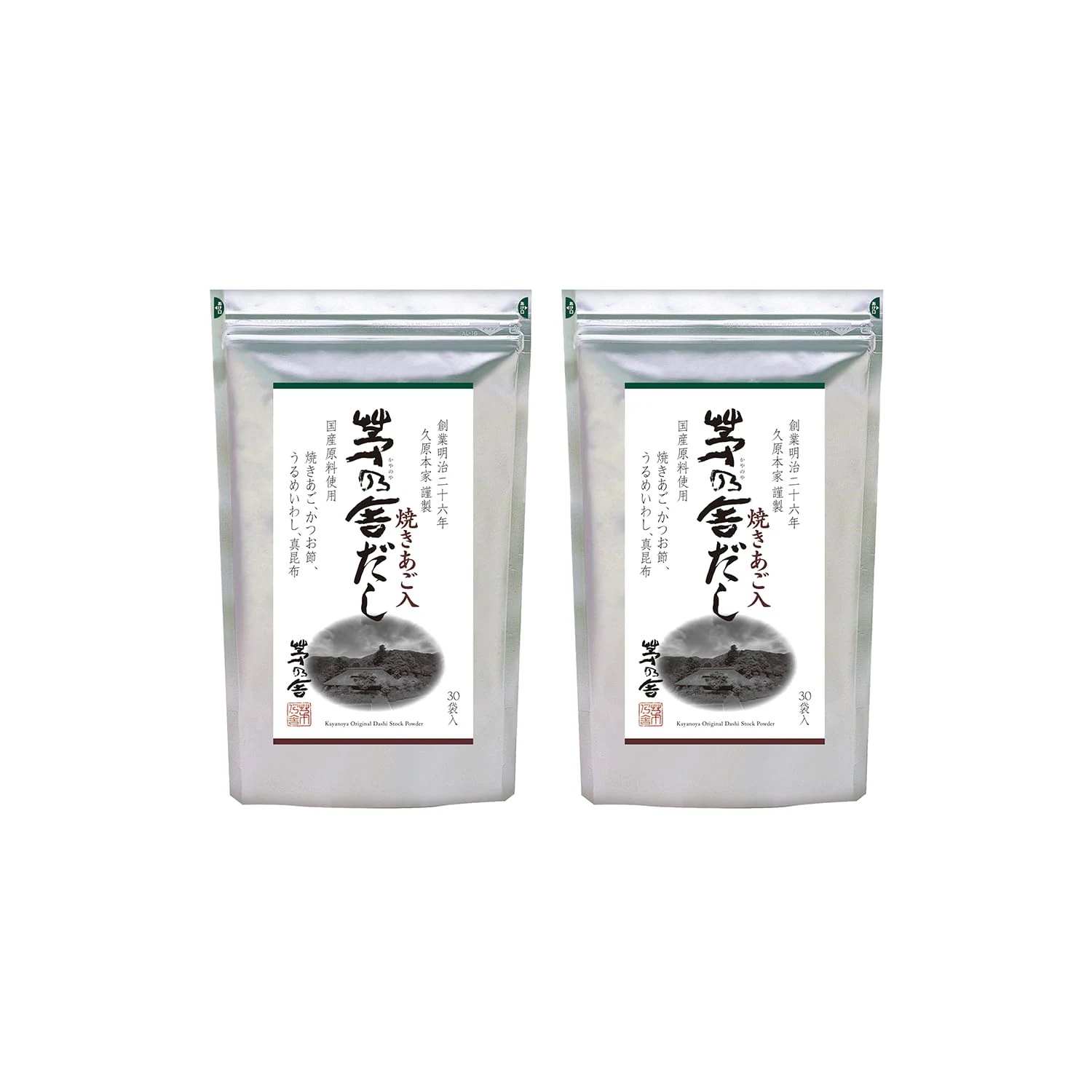 久原本家 茅乃舎だし 8g×30袋入【2個パック】焼あご入り だしパック 出汁 博多 和風だし 国産原料使用