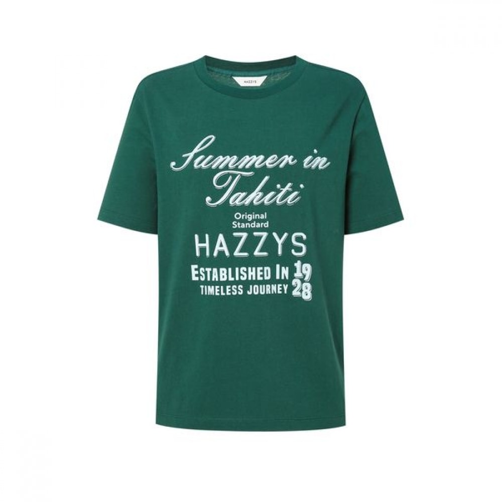 [ヘッジズレディース] 25SS タヒチモチーフグラフィックショートスリーブ T シャツディープグリーン HSTS5B504E3 9,973円