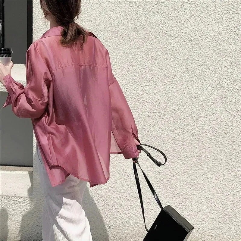 新作 おしゃれシアーシャツ トップス UVカット 日焼け防止 シャツ レディース カーディガン 長袖tシャツ レディース 体型カバー 着やせリネン素材トップス