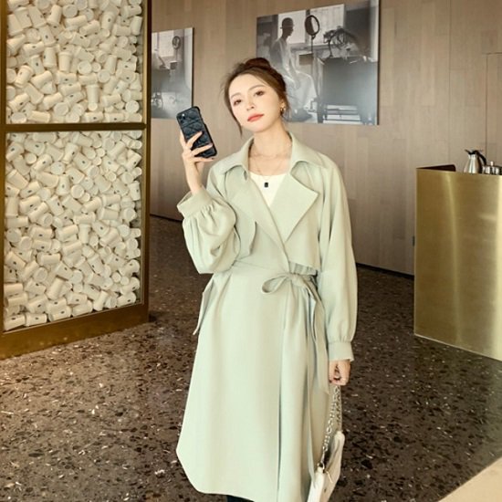 トレンチコート レディース ロング丈 かわいい トレンチコート レディース ハイウエスト ウエストベルト トレンチコート レディース 体型カバー トレンチコート ロング丈 おしゃれ