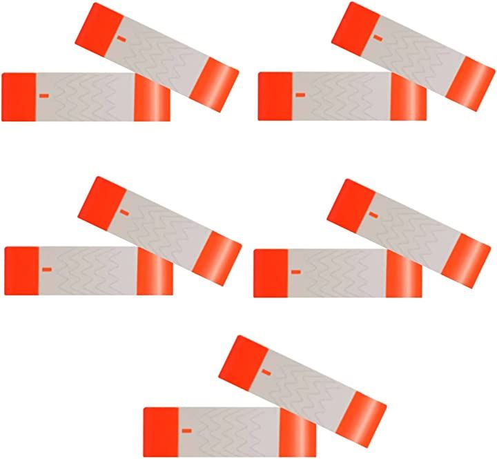 使い捨て リストバンド 蛍光 防水 単色 1500枚 ワンタッチ装着 入場 イベント(レッド) 5,338円