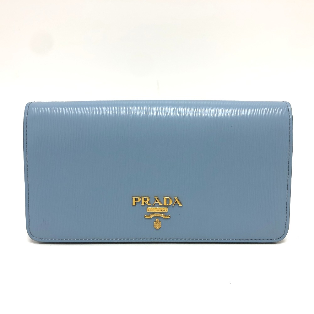 ショルダーバッグ 1DH044 ロゴ チェーン カバン バッグ レザー ブルー
