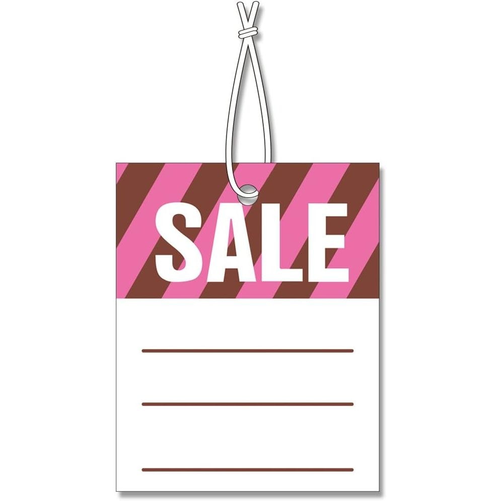 （まとめ買い）シモジマ HEIKO 提札 No.504 SALE 綿糸付き 500枚 縦40x横32mm 店舗用品 007150400 [x3セット]