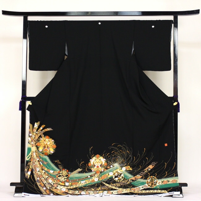 レンタル 留袖 レンタル 着物 黒留 山本寛斎作 黒留袖 19点フルコーディネートセット 結婚式 19,352円