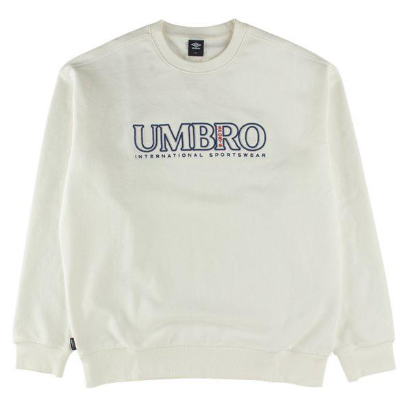 エッセンシャルプラス刺繍レタリングマンツーマン UQ121CFS16-WHT0