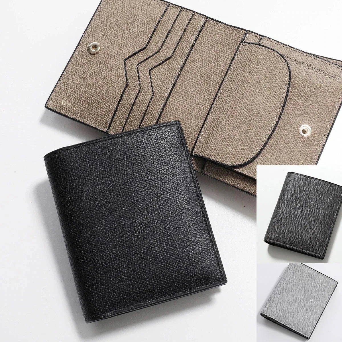 Valextra ヴァレクストラ 二つ折り財布 SGNL0006028LOCPS99 メンズ ウォレット レザー 小銭入れ付き ミニ財布 カラー4色 SGNL0