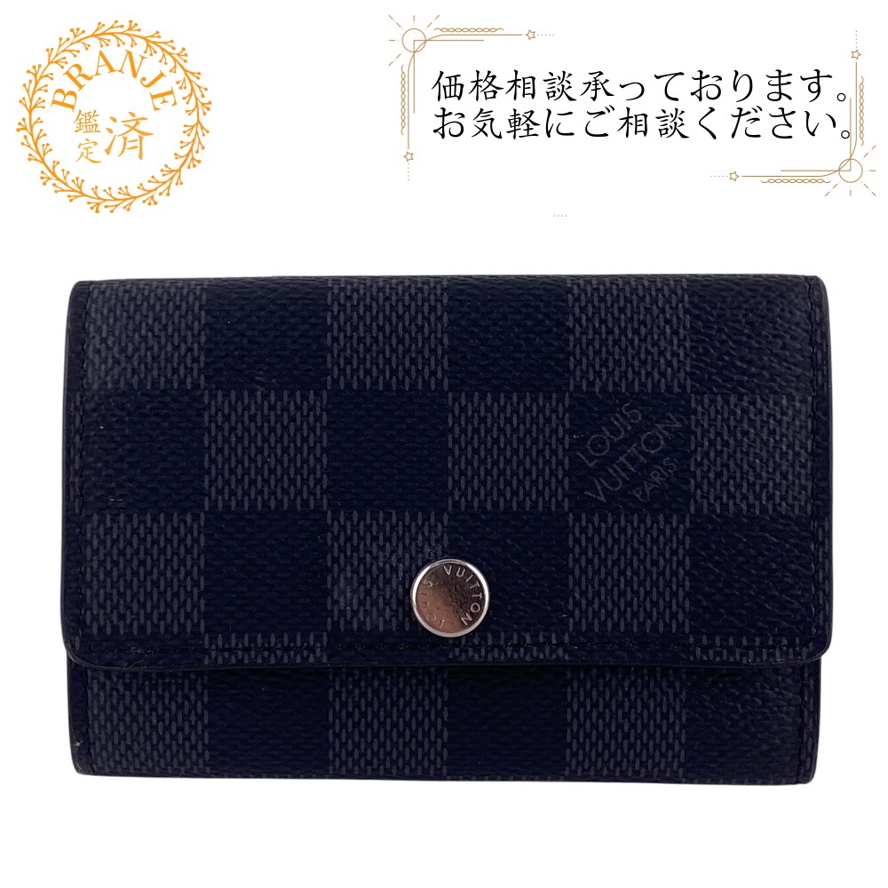 N62662 ミュルティクレ6 ダミエグラフィット ダミエグラフィット キーケース グレー ブランド