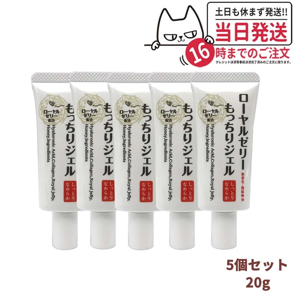 【5個セット 国内正規品】ローヤルゼリー もっちりジェル しっとりなめらか 20g オールインワン スキンケア 保湿 うるおい