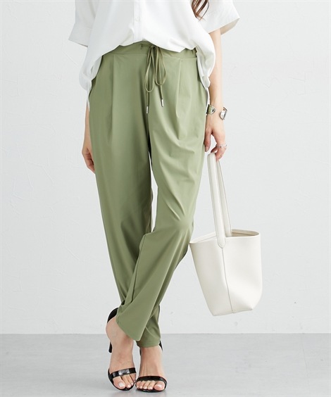猫ちゃん90cmデザインチューニング/ウエスト伸縮3Pジョガーパンツ Y's BORN PRODUCT] COTTON TWILL RANDOM TUCK PANTS(XS Light