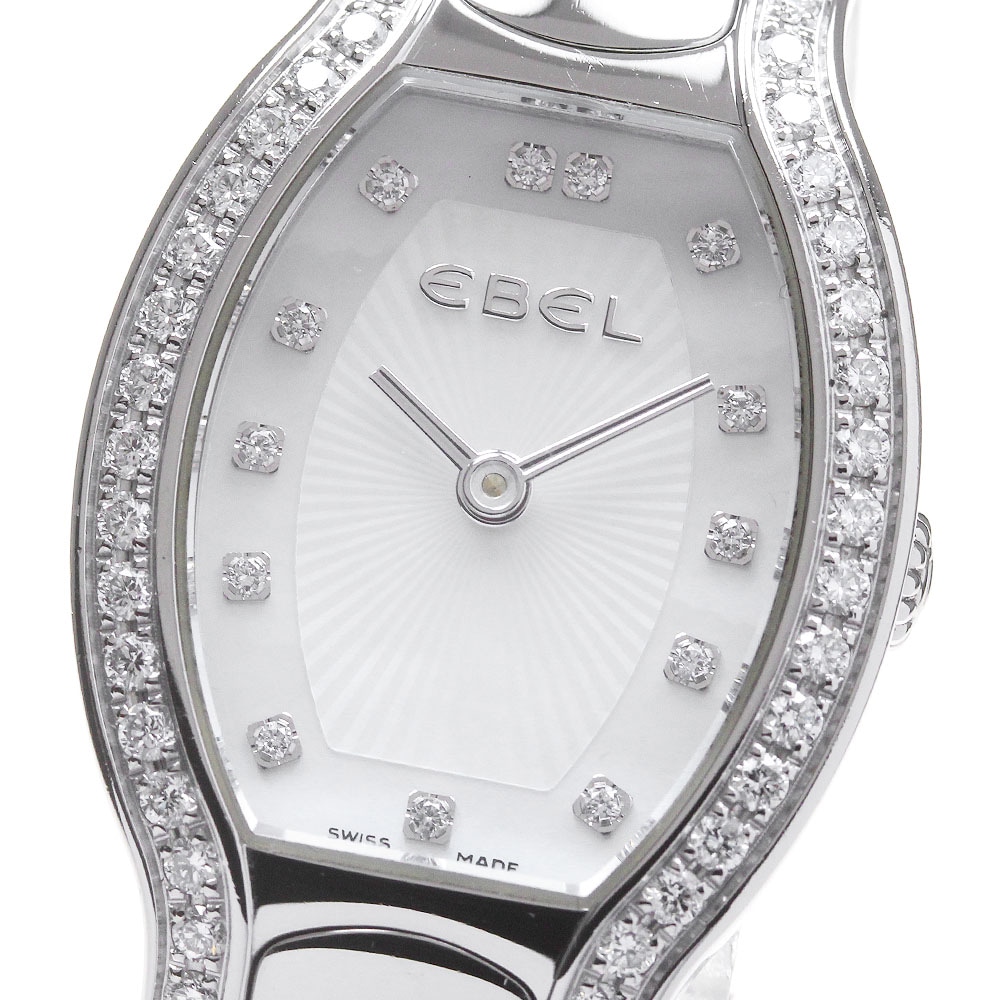 エベル EBEL 9656G2S ベルーガ サイドダイヤ クォーツ レディース _860316【中古】