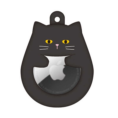 他サイト： ナチュラルデザイン　AirTagケース Petit Animal くろねこ　AT-PA02の商品画像