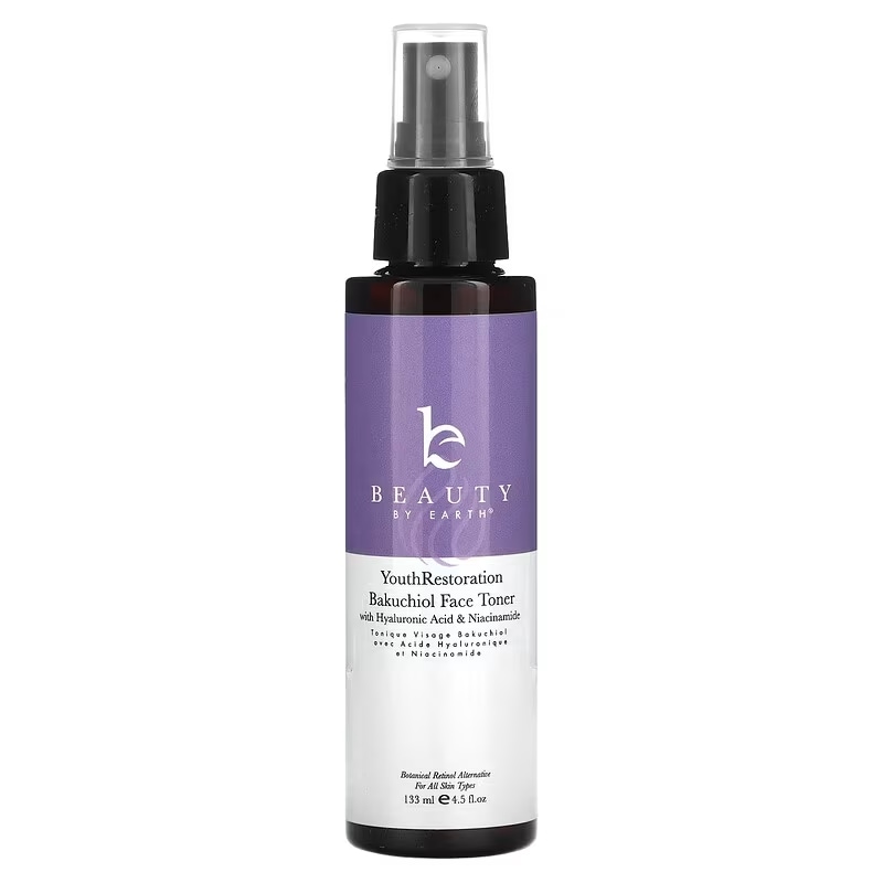 Beauty By Earth Youth Restoration Bakuchiol Face Toner 133ml（4.5液量オンス）