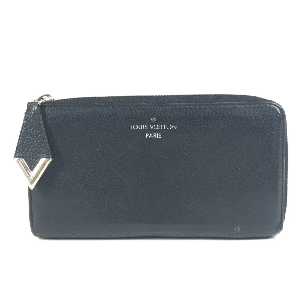 長財布 M60146 ポルトフォイユ・コメット ロングウォレット L字ファスナー レザー ブラック