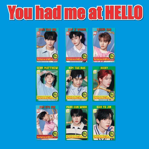 [MEGA] [9種セット] (ZEROSE Ver.) (POCAALBUM) ZEROBASEONE ミニ3集アルバム You had me at HELLO チャート反映 当店特典 ZB1 ゼベ