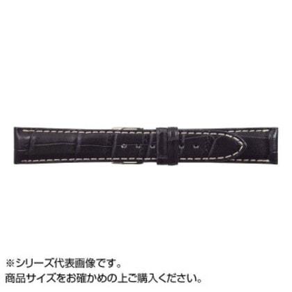 MIMOSA(ミモザ) 時計バンド クロコマット 18mm ネイビー/ホワイトステッチ (美錠:銀) WRM-NW18 9,490円