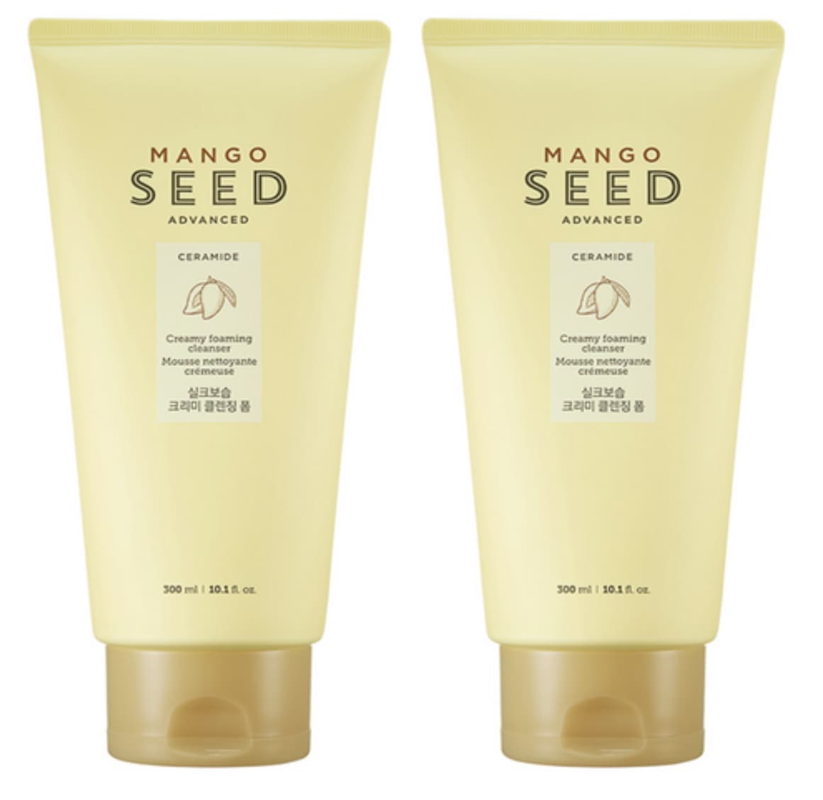 マンゴーシード シルクモイスチャー クリーミー クレンジングフォーム 300ml ×2」