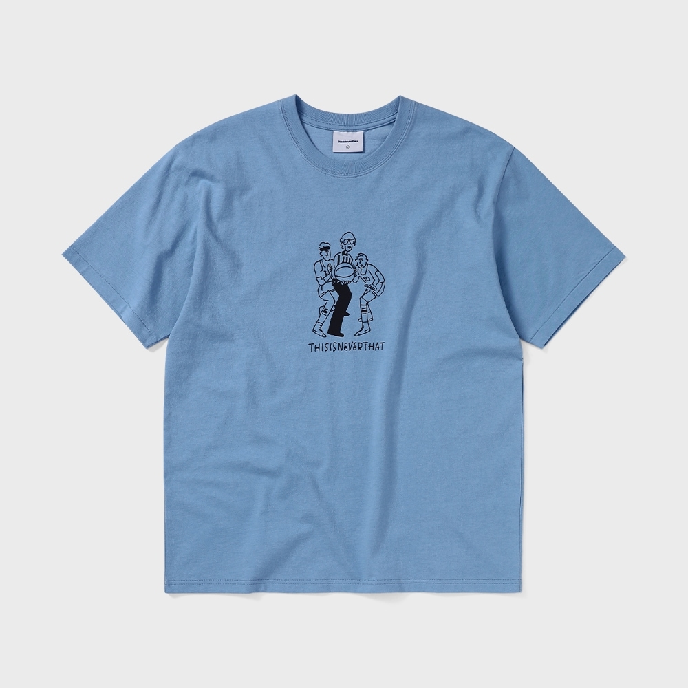 ディス・イズ・ネヴァー・ザット TNT 長場優グラフィックTシャツラベンダーグレー