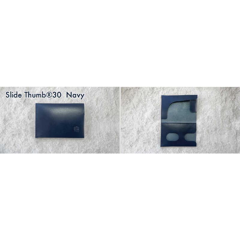 SIONWORKS　(1秒で好印象)薄さ4mmの「開けない名刺入れ」Slide Thumb30 ネイビー Slide Thumb　slidethumb-30-navy 6,890円