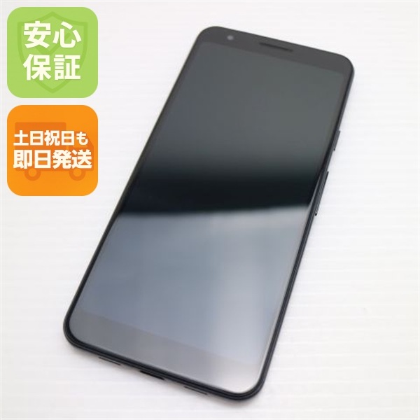 美品 SoftBank Google Pixel 3a 64GB ジャストブラック スマホ 中古土日祝発送 即日発送 50
