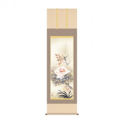 掛軸 北山歩生四季花 54.5×190cm KZ2A1-072