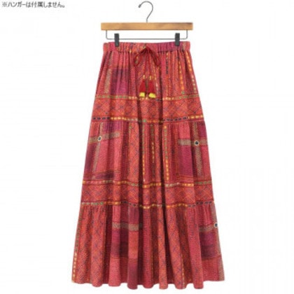 スカート バンジャラ レッド 43025150411