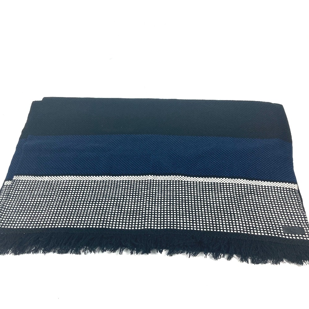 マフラー フリンジ レザーパッチ 革タグ 大判 ショール ストール カシミヤ ブラック 26,048円