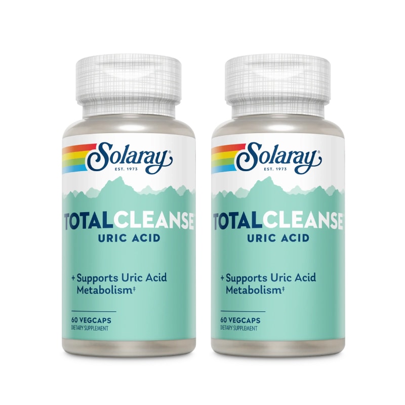Solaray トータルクレンズ尿酸 60ベジカプセル (2個セット)