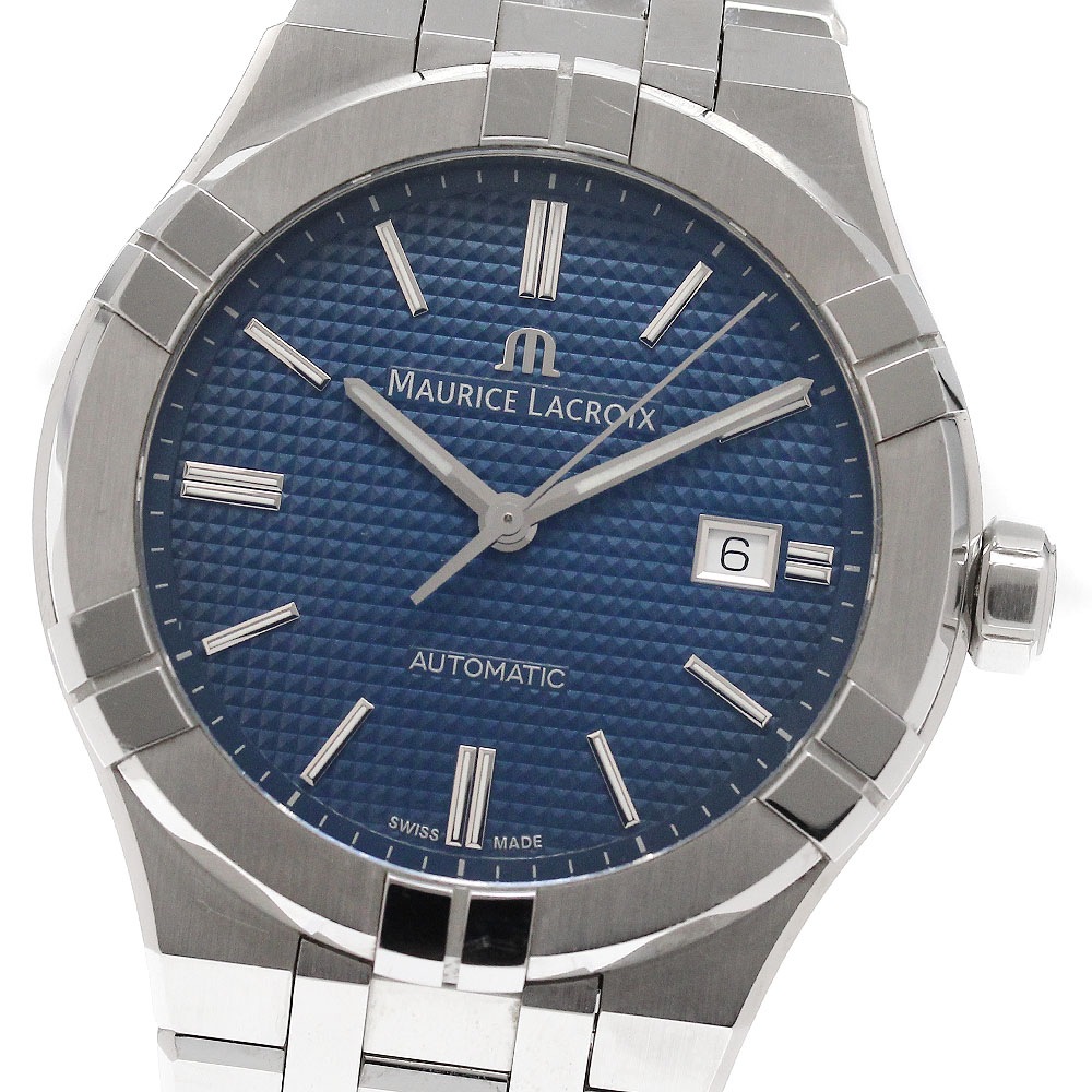 モーリスラクロア MAURICE LACROIX AI6008-SS002-430-1 アイコン オートマティック デイト 自動巻き メンズ 箱・保証書付き_958757【中古】