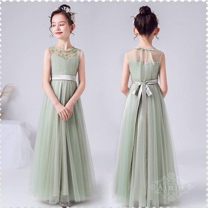 【急速出荷!】子供のためのデザインドレス 子供ドレス ロングドレス ピアノ発表会 ドレス ジュニアドレス 演奏会 結婚式 発表会 コンクール オーダーメイドも可能