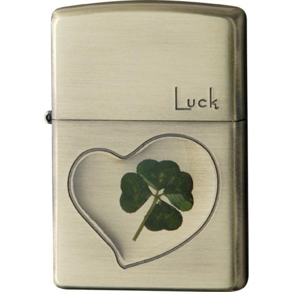 ZIPPO　ジッポー ライター 四つ葉 Luck/幸運　63260298 本物のクローバー / ZIPPO ライター 四つ葉のクローバー Luck