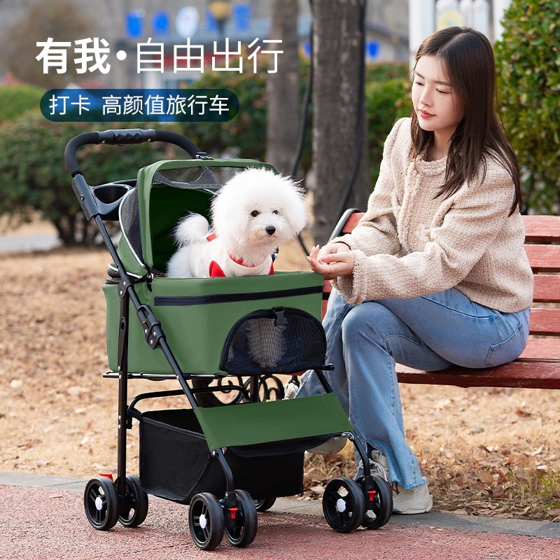 【急速出荷】ペットカート分離犬軽量折り畳み可能猫コーギーカート中小型犬テディ足代わり外出