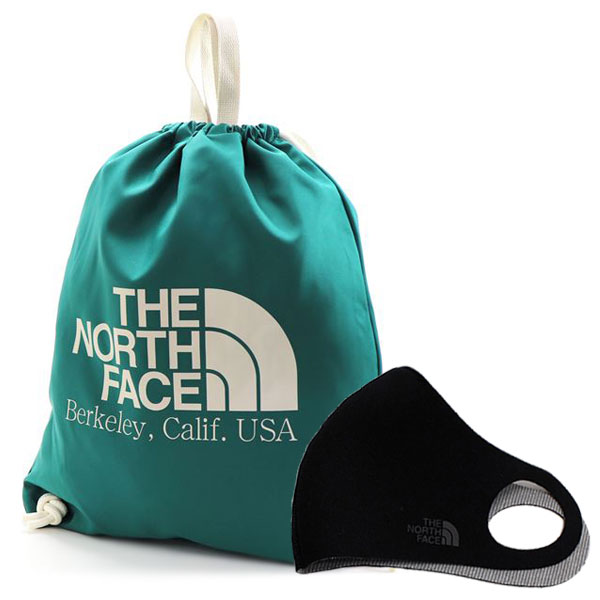 マスクセット リュック レディース メンズ バックパック バッグ BIG LOGO STRING BAG グリーン NN2PQ13O GRE