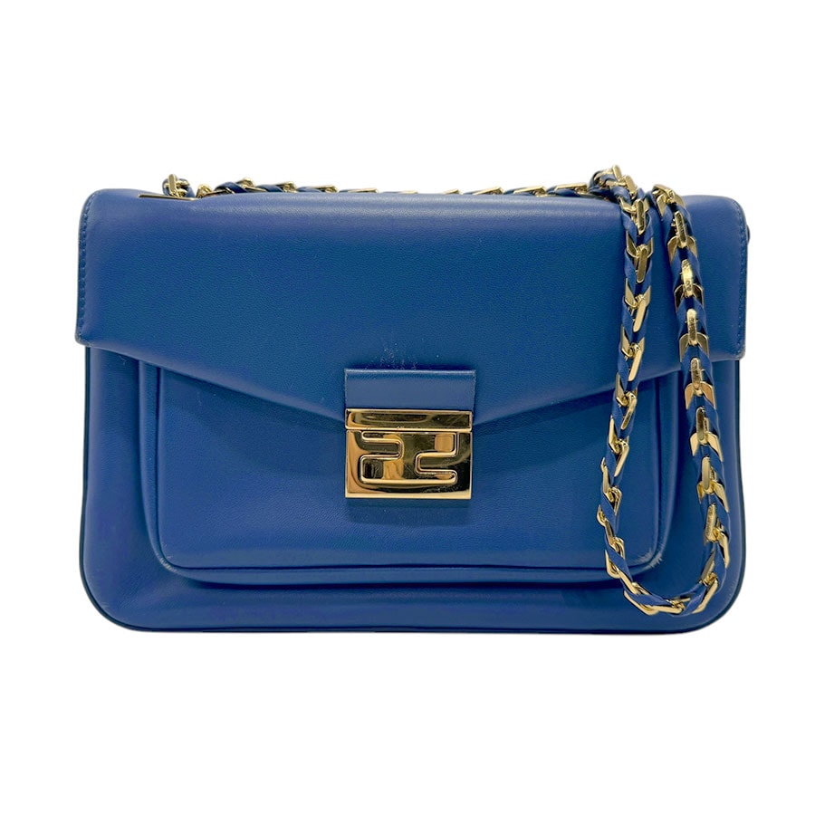 フェンディ FENDI ショルダーバッグ レザー ブルー レディース 8BR677-P05 z2815