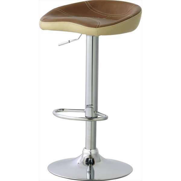 ソフトレザーとクロームメッキのカウンターチェア 北欧 インダストリアル チェア ダイニングチェア ダイニング キッチン ダイニングキッチン 7,950円