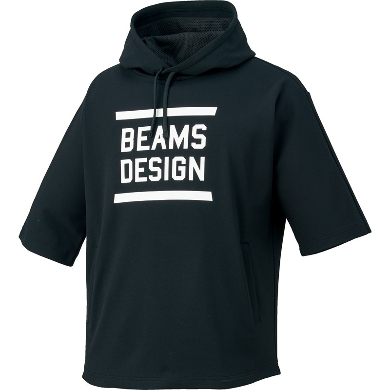 BEAMS DESIGN半袖 スウェットパーカー 野球 ソフトスウェットパーカー (bos75102-1911)