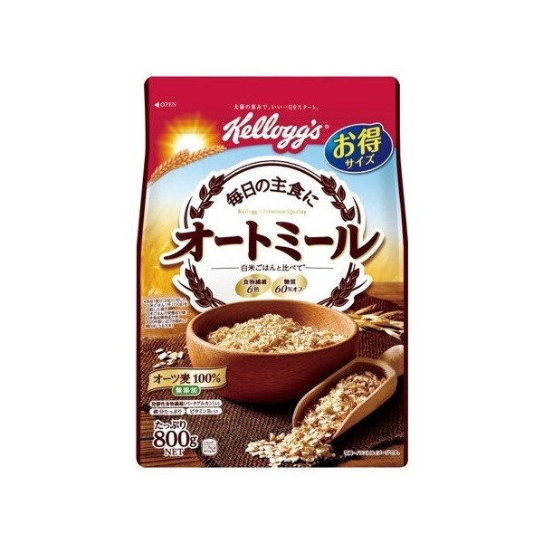 日本 オートミール 徳用 800g x6 メーカー直送