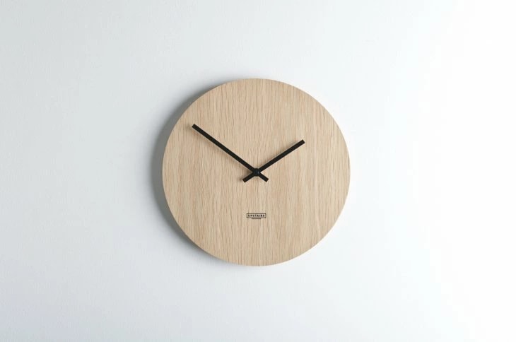 UPSTAIRS STUDIO OAKY Wall Clock (M04)【壁掛け時計