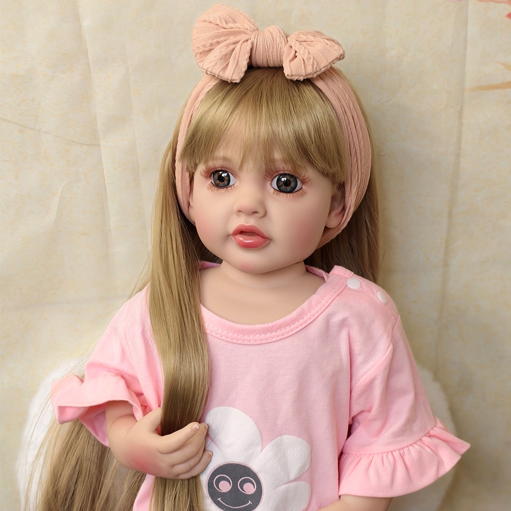 フルビニールリボーンドールおもちゃシミュレーションベビーガールコンパニオンドールおもちゃ