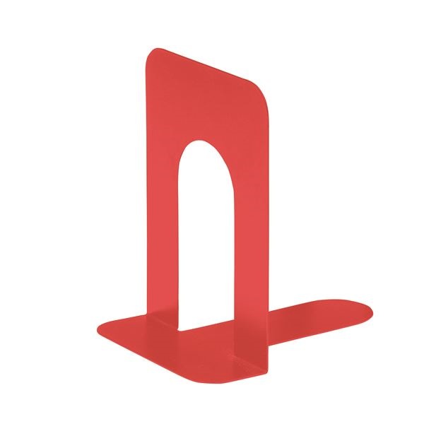 （まとめ） TANOSEE ブックエンド T型 大 コーラルレッド 1組（2枚） [x30セット]