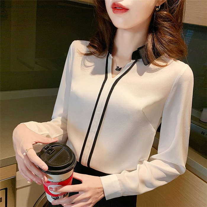 【20点セット】【送料無料】ブラウス レディース 長袖ブラウス 春秋 オフィスブラウス 白vネック オシャレブラウス シフォントップス 韓国風 大人 上品 通勤OL ゆったりシャツ 40代 50代 送 48,988円