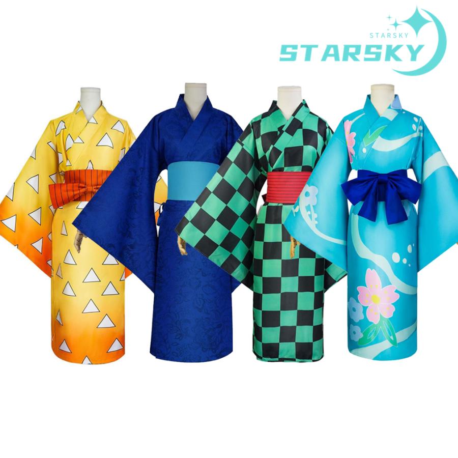 2025新定番登場 遊郭編 我妻善逸 女装 善子　嘴平伊之助　炭治郎　　コスプレ衣装　スプレ服　アニメ コスチューム　イベント パーティー 変装　ハロウィン