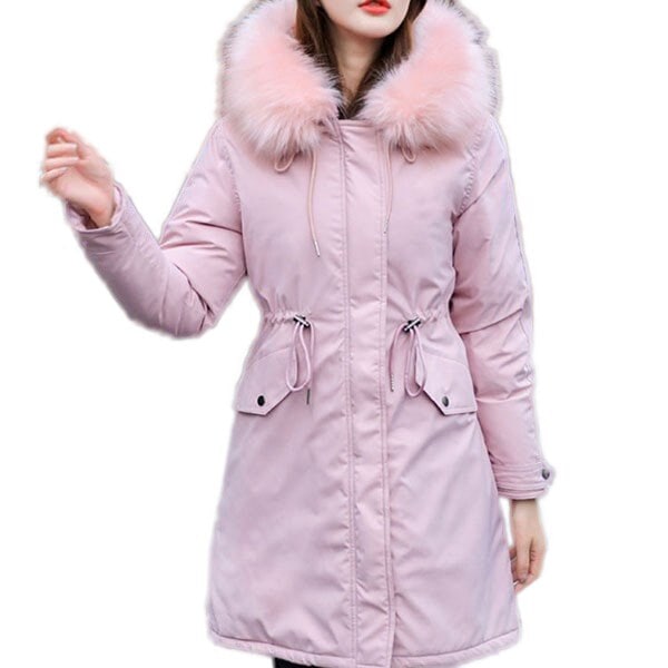 ダウンコート レディース 中綿 ジャケット ロング ファーフード 防寒対策 冬服 6,429円